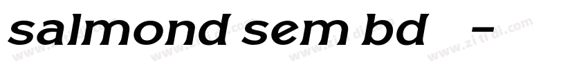salmond sem bd字体字体转换